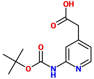 (image for) MC003408 {2-[(tert-Butoxycarbonyl)amino]pyridin-4-yl}acetic acid